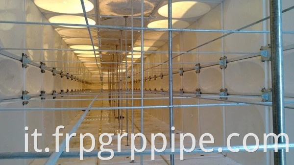 100m3 500m3 da 10000 litri GRP in vetro vetro Serbatoio dell'acqua sezionale 10000 litri Prezzo dell'acqua FRP Serbatoio d'acqua collapdibile